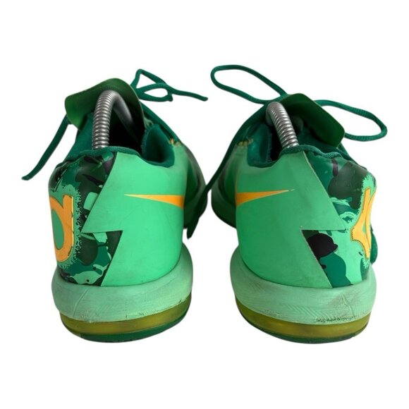 Nike KD VI Easter Basketball Shoes Men’s Sz 9 Green Orange 599424-303 NO INSOLES